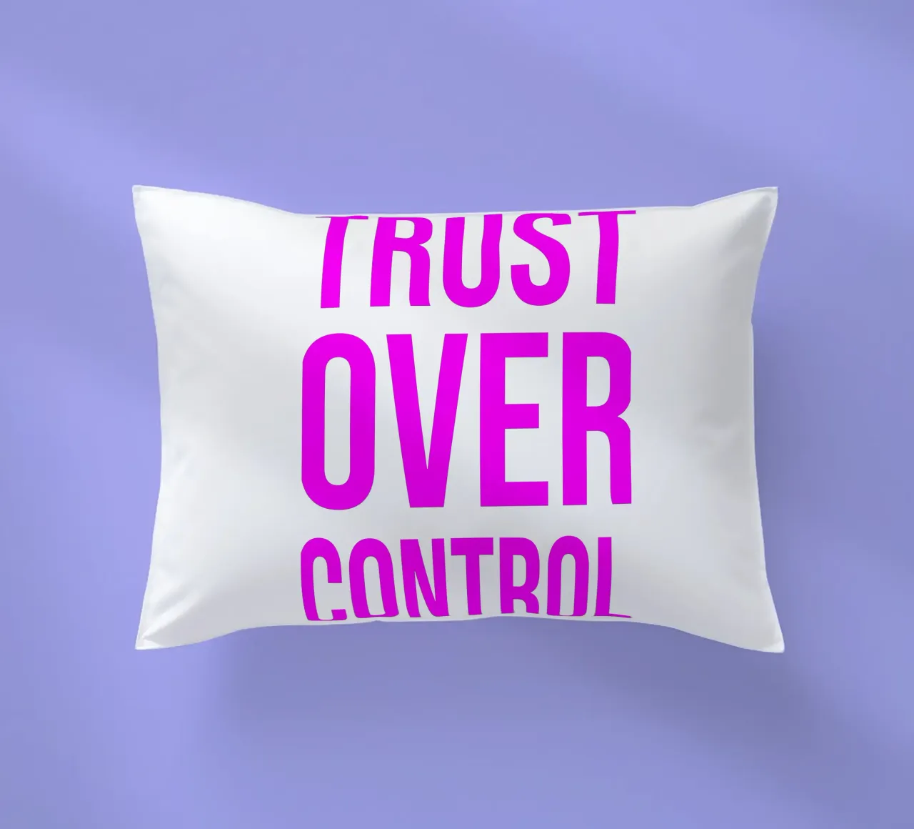 OVER series- bold letters, brave values (5 colors) cuscino da FRICKE DESIGN