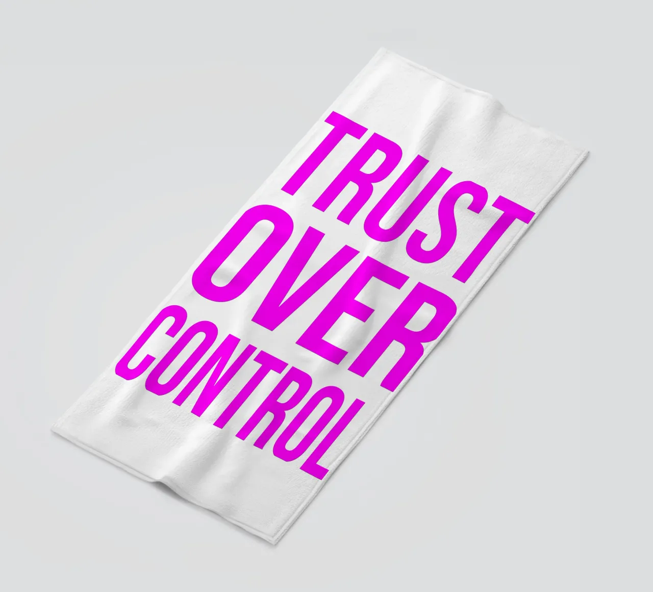 OVER series- bold letters, brave values (5 colors) telo mare da FRICKE DESIGN