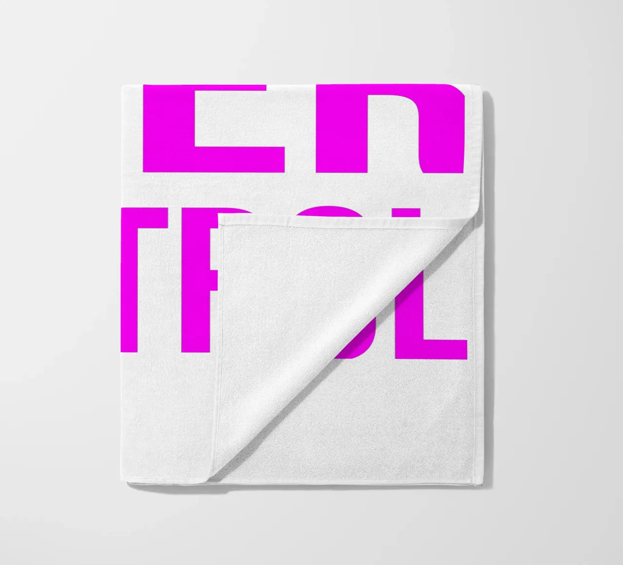 OVER series- bold letters, brave values (5 colors) telo mare da FRICKE DESIGN
