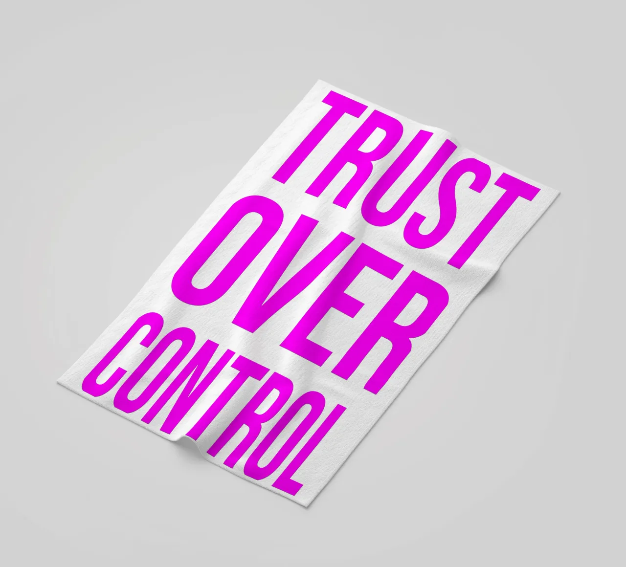 OVER series- bold letters, brave values (5 colors) telo mare da FRICKE DESIGN