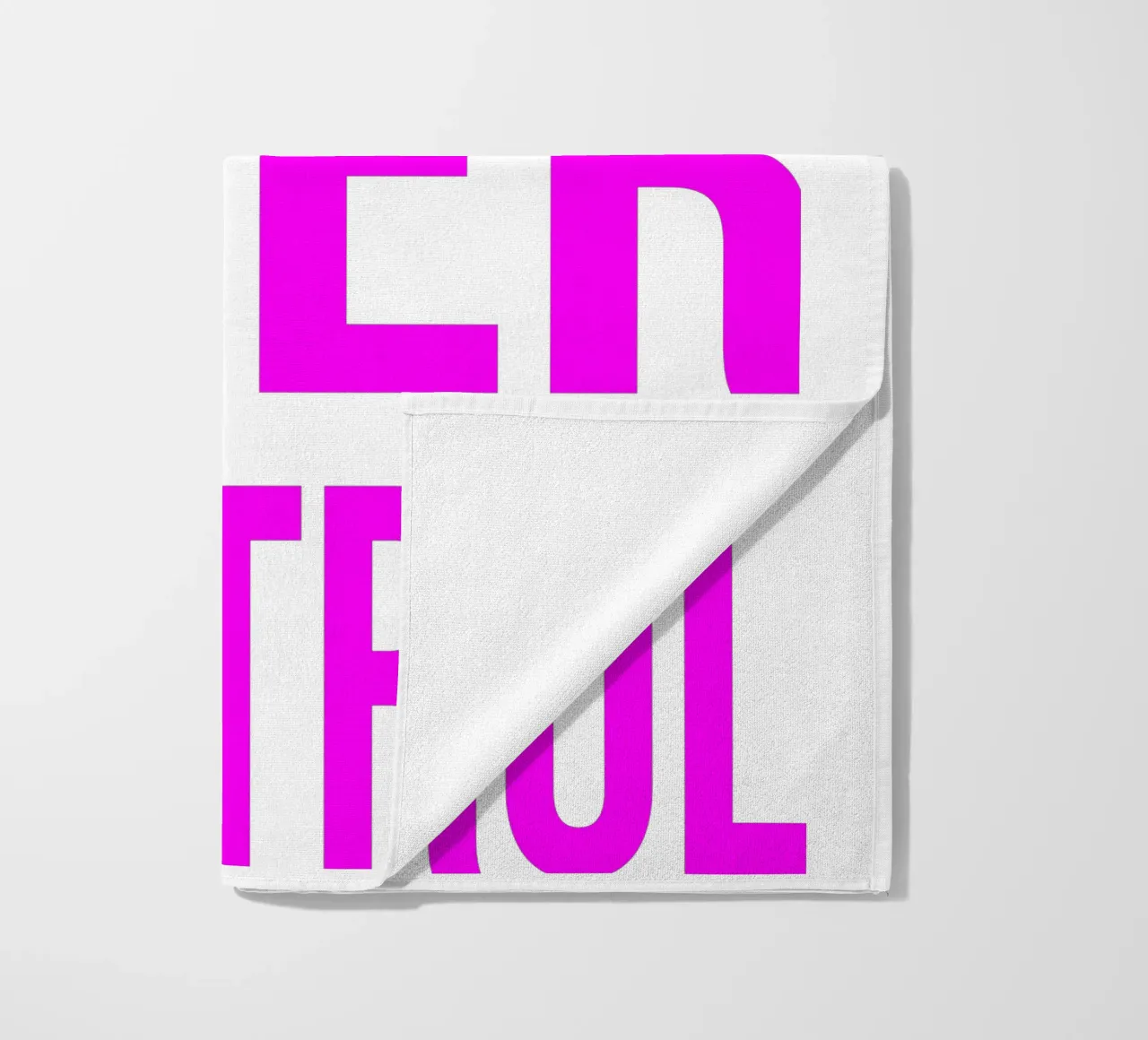 OVER series- bold letters, brave values (5 colors) telo mare da FRICKE DESIGN