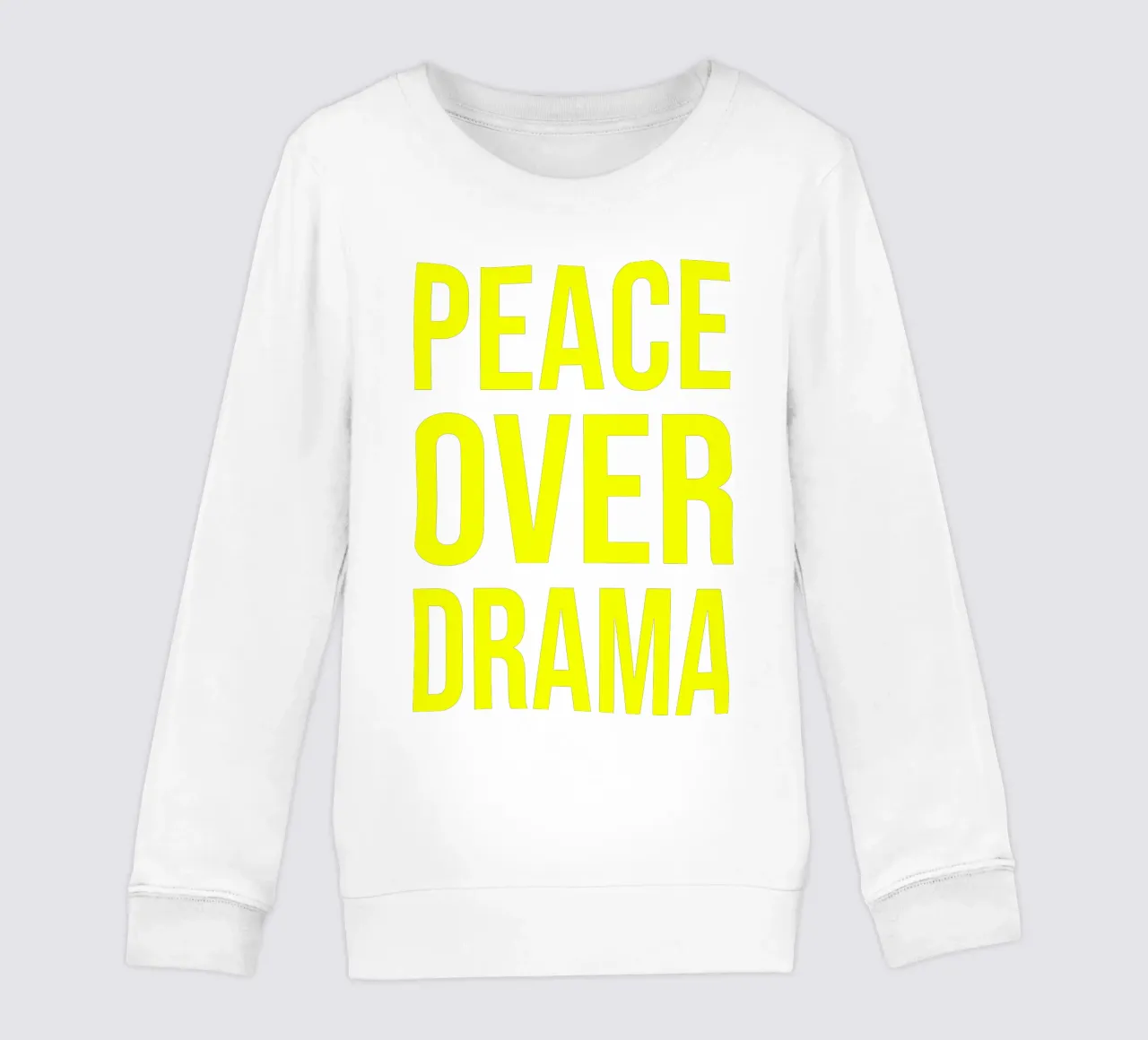 OVER series- bold letters, brave values (5 colors) felpa bambino da FRICKE DESIGN