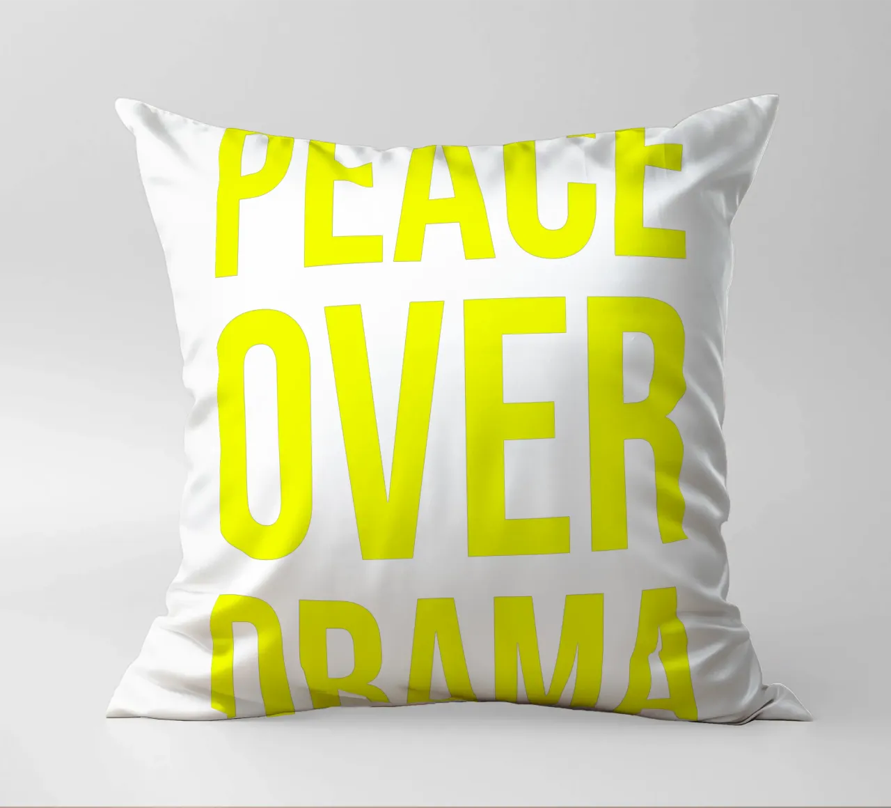 OVER series- bold letters, brave values (5 colors) cuscino da FRICKE DESIGN