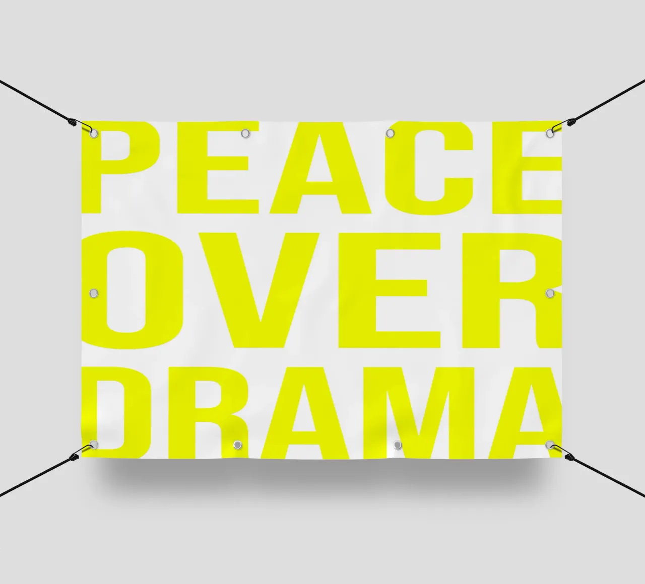 OVER series- bold letters, brave values (5 colors) telo in pvc da FRICKE DESIGN