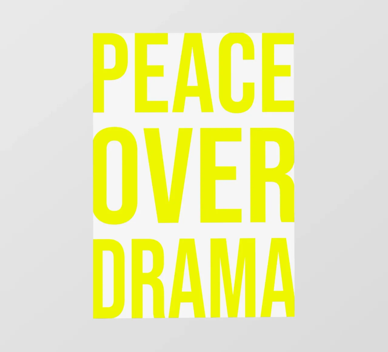 OVER series- bold letters, brave values (5 colors) telo in pvc da FRICKE DESIGN