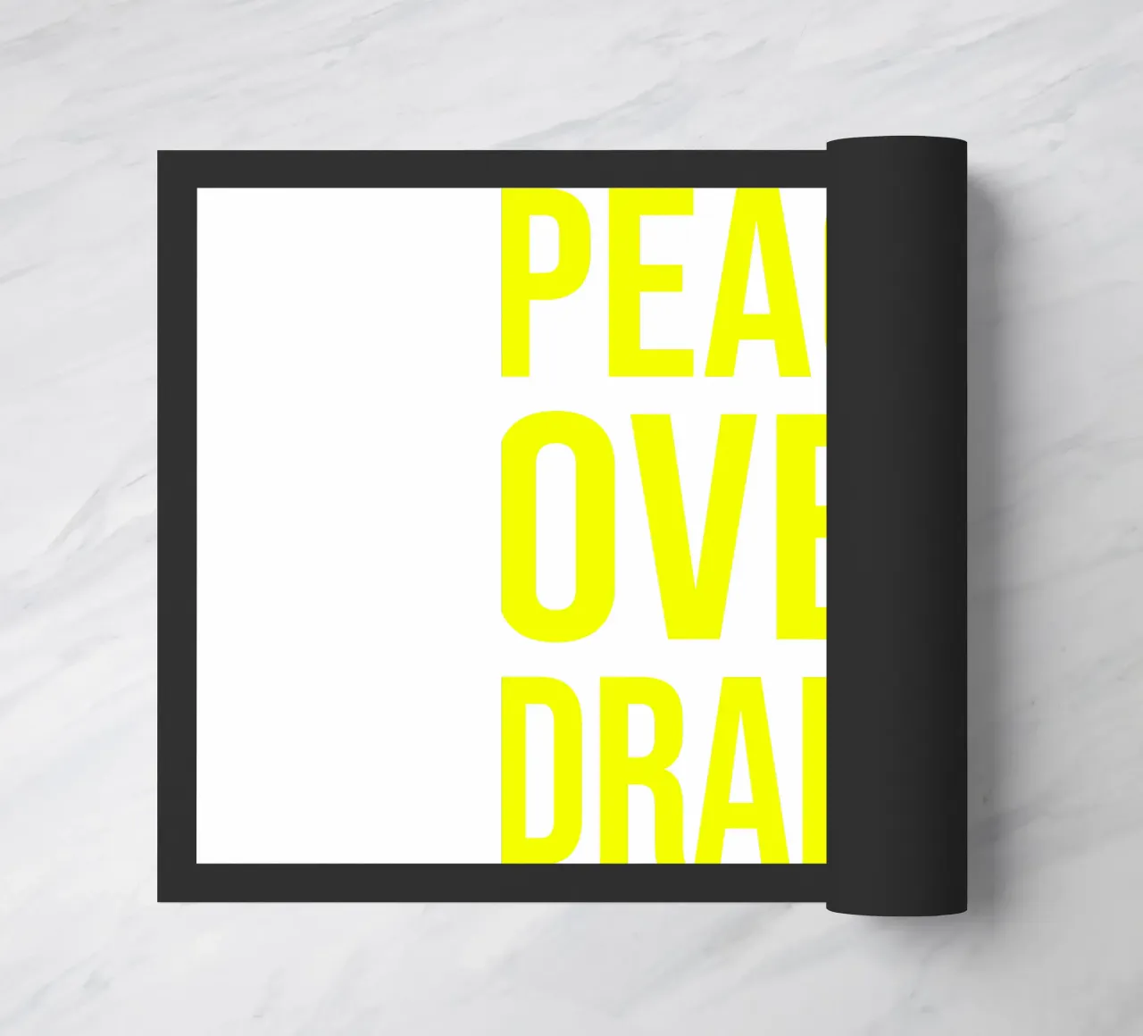OVER series- bold letters, brave values (5 colors) zerbino da FRICKE DESIGN