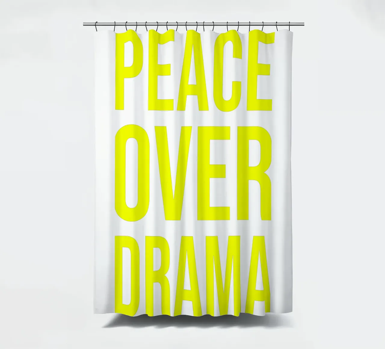 OVER series- bold letters, brave values (5 colors) tenda da doccia da FRICKE DESIGN