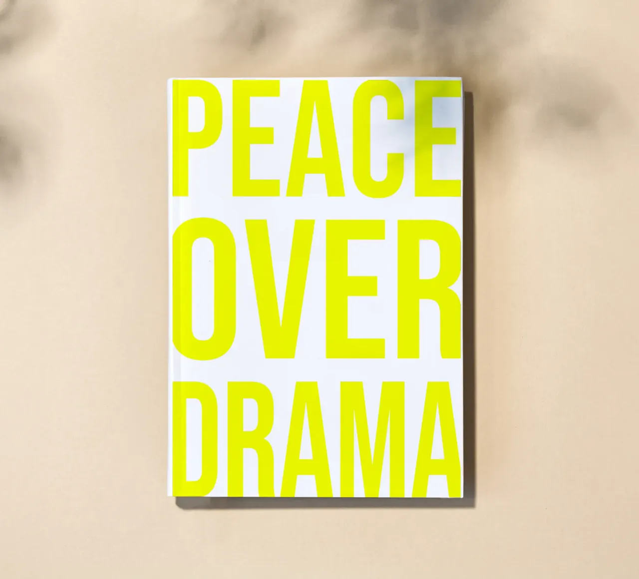 OVER series- bold letters, brave values (5 colors) notebook by FRICKE DESIGN