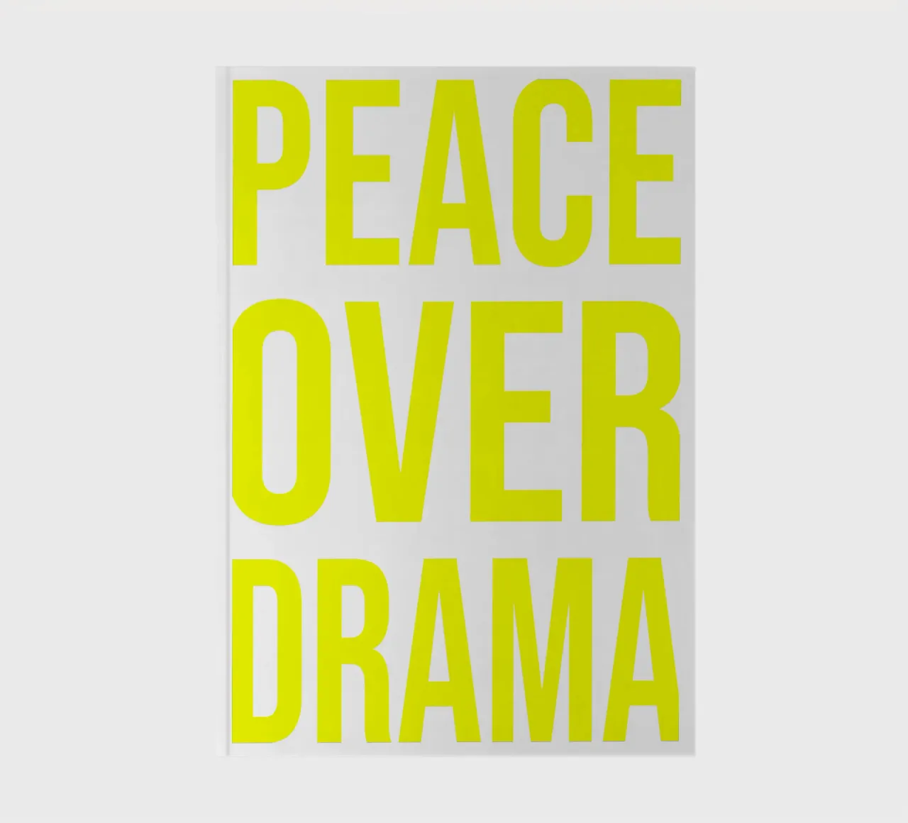 OVER series- bold letters, brave values (5 colors) notebook by FRICKE DESIGN