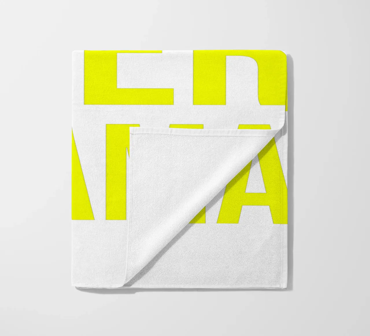 OVER series- bold letters, brave values (5 colors) telo mare da FRICKE DESIGN