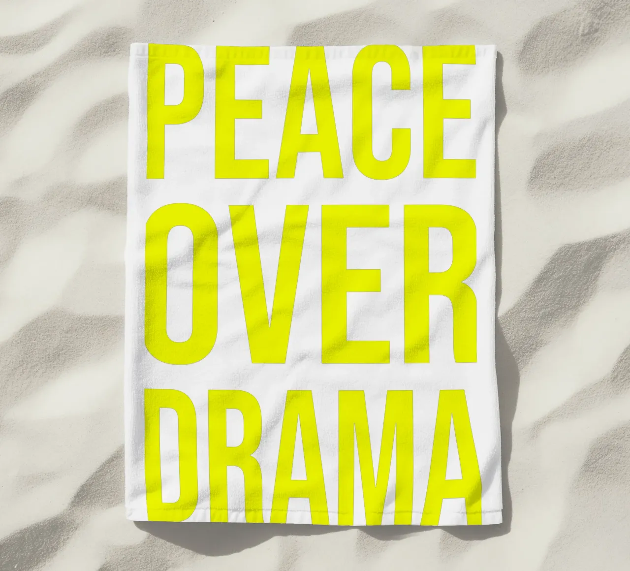OVER series- bold letters, brave values (5 colors) telo mare da FRICKE DESIGN