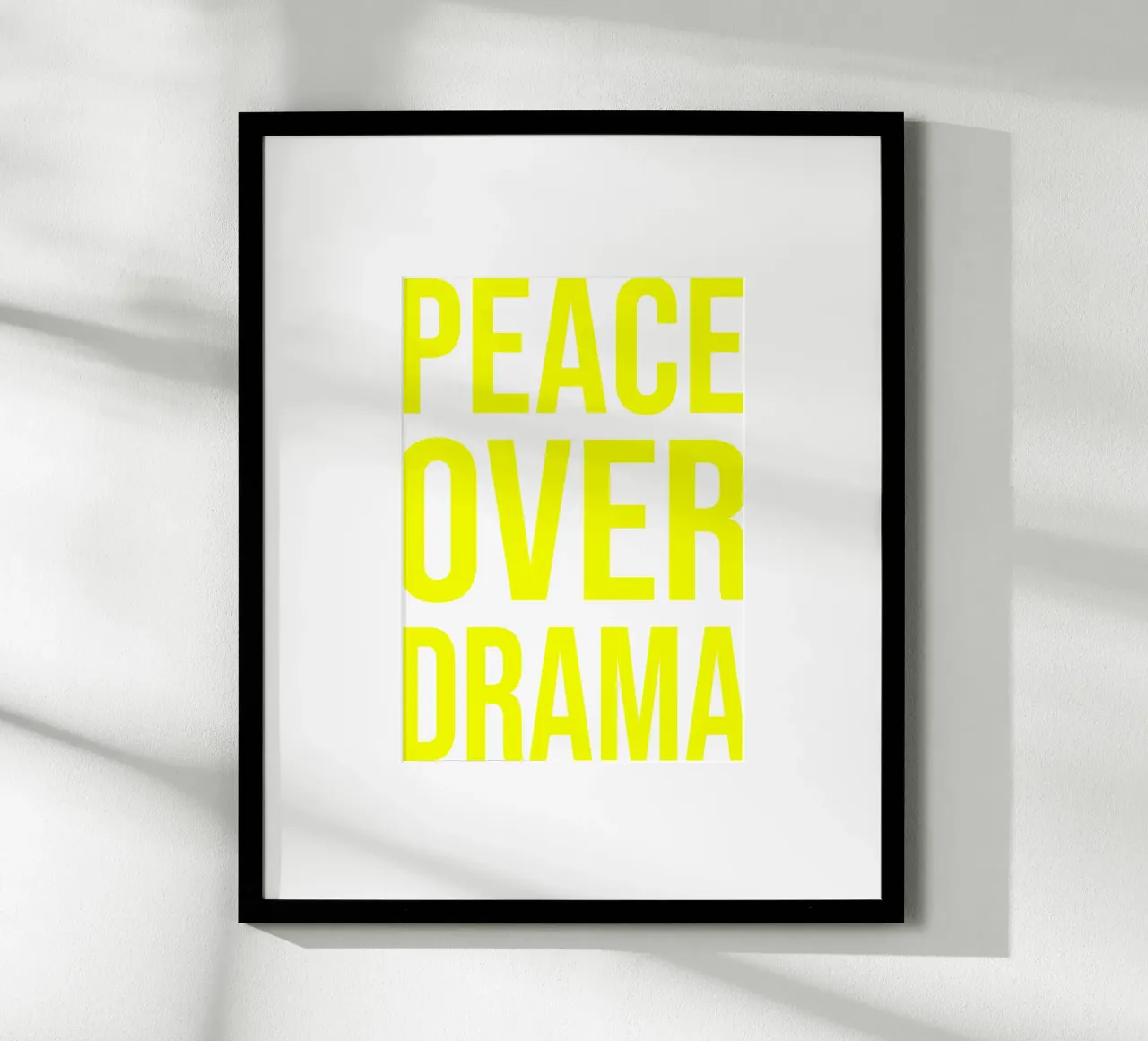 OVER series- bold letters, brave values (5 colors) poster da FRICKE DESIGN