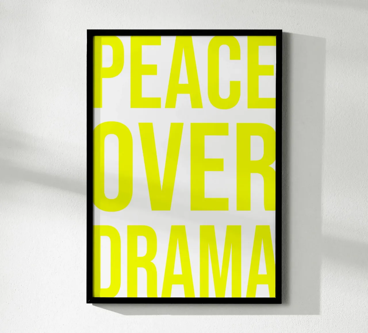 OVER series- bold letters, brave values (5 colors) poster da FRICKE DESIGN