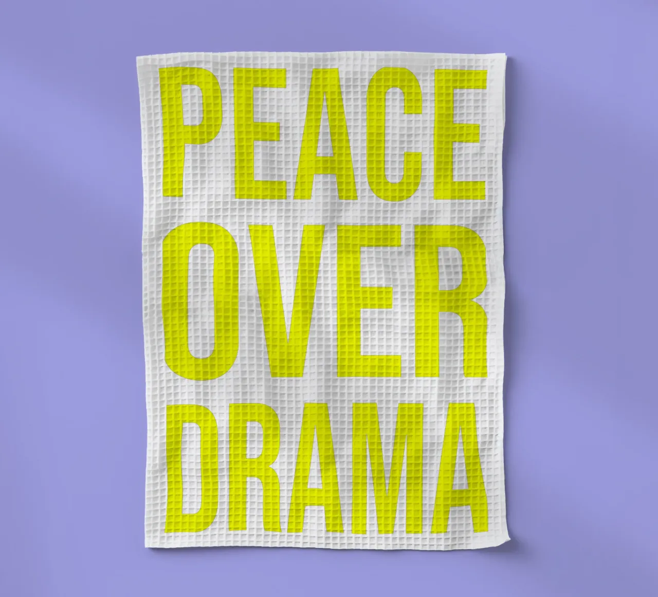 OVER series- bold letters, brave values (5 colors) torchon de FRICKE DESIGN