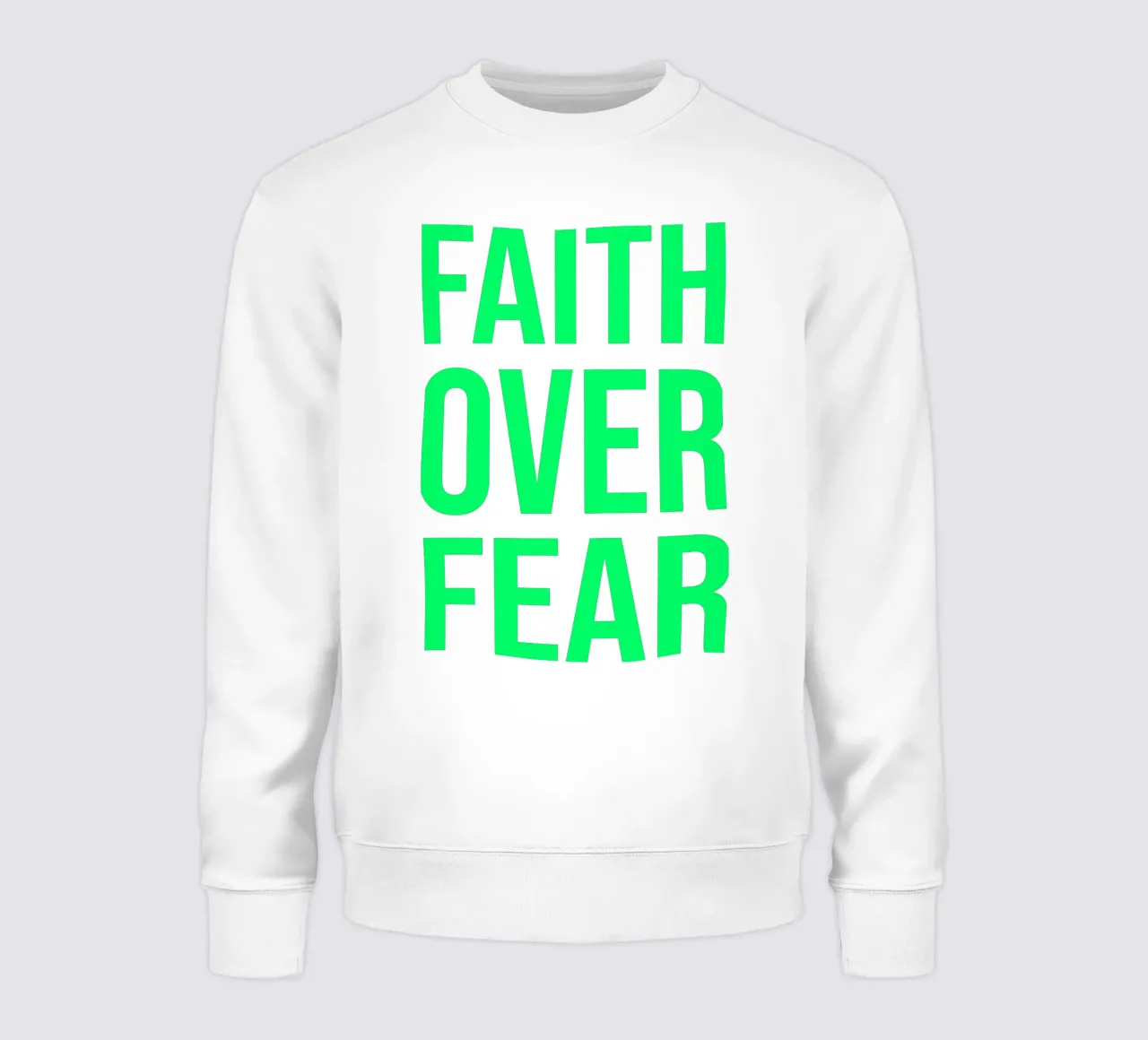 OVER series- bold letters, brave values (5 colors) felpa da FRICKE DESIGN
