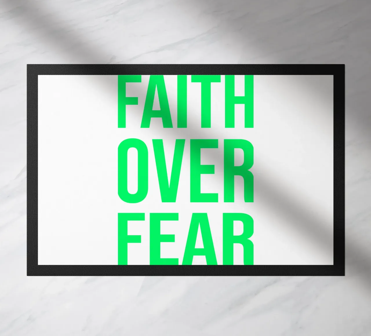 OVER series- bold letters, brave values (5 colors) zerbino da FRICKE DESIGN