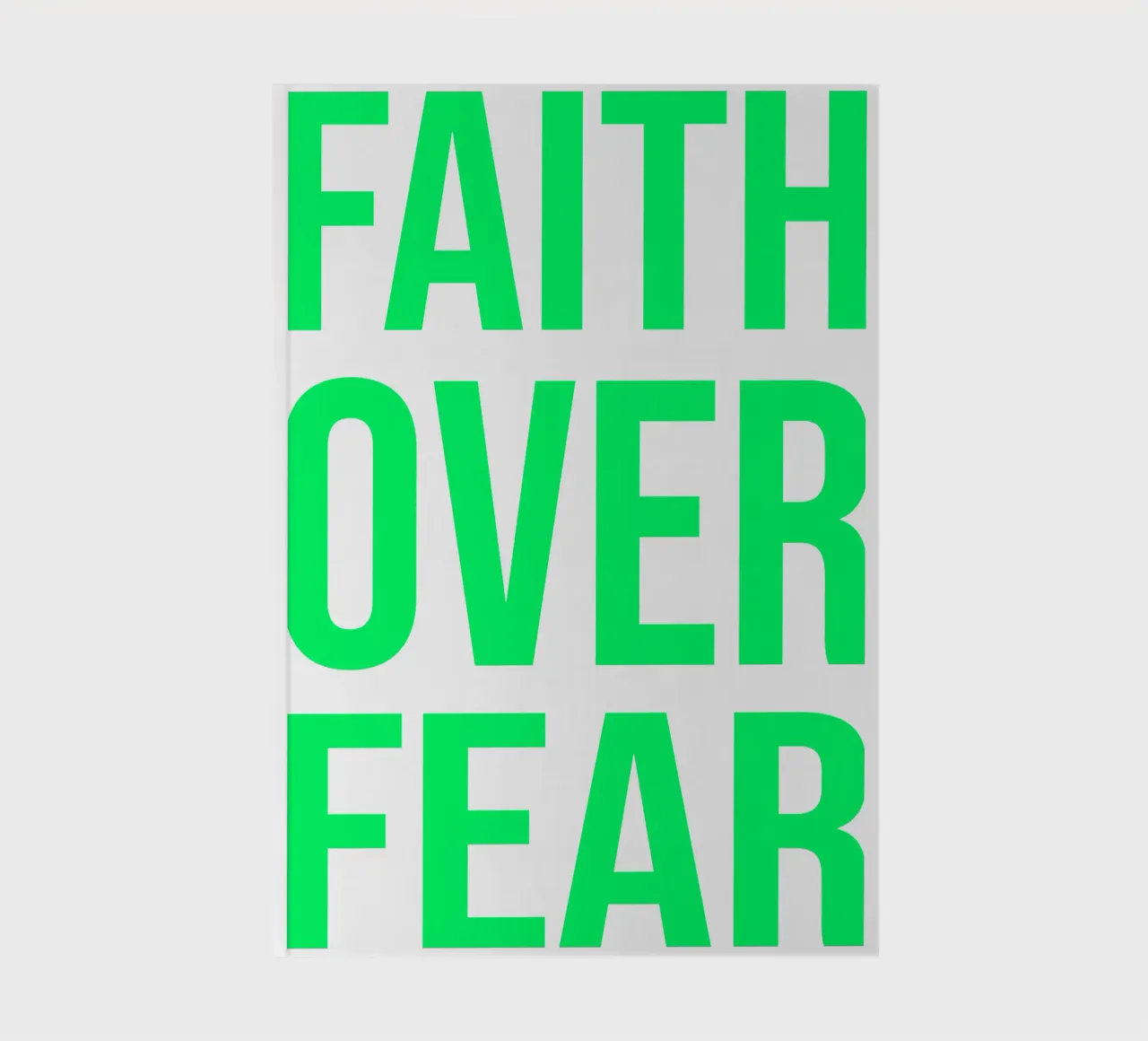 OVER series- bold letters, brave values (5 colors) notebook by FRICKE DESIGN