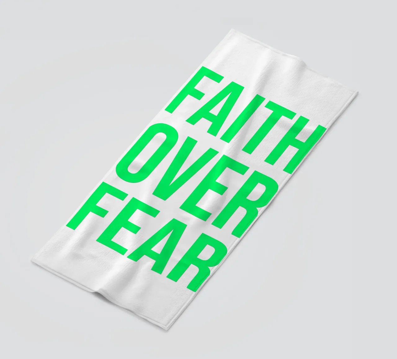 OVER series- bold letters, brave values (5 colors) telo mare da FRICKE DESIGN