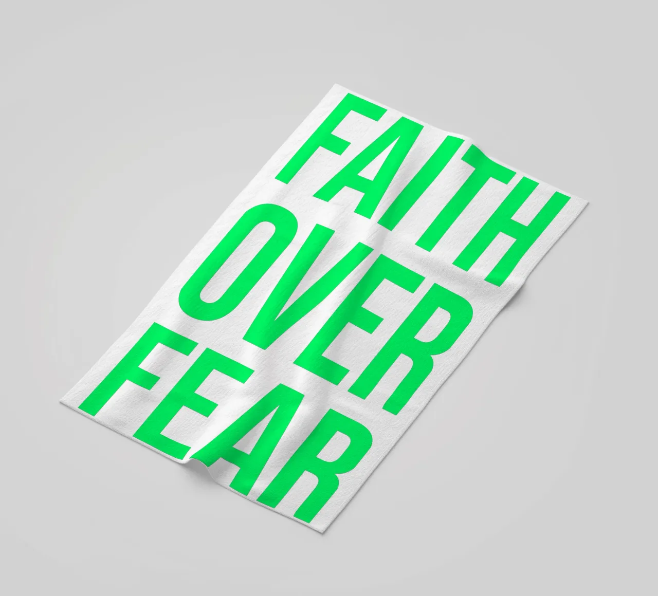 OVER series- bold letters, brave values (5 colors) telo mare da FRICKE DESIGN