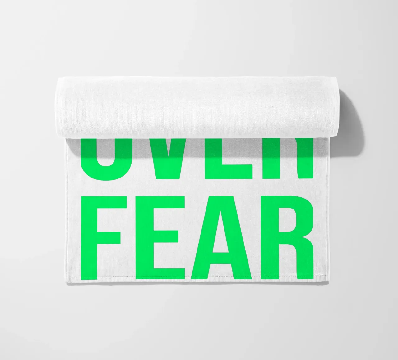 OVER series- bold letters, brave values (5 colors) telo mare da FRICKE DESIGN