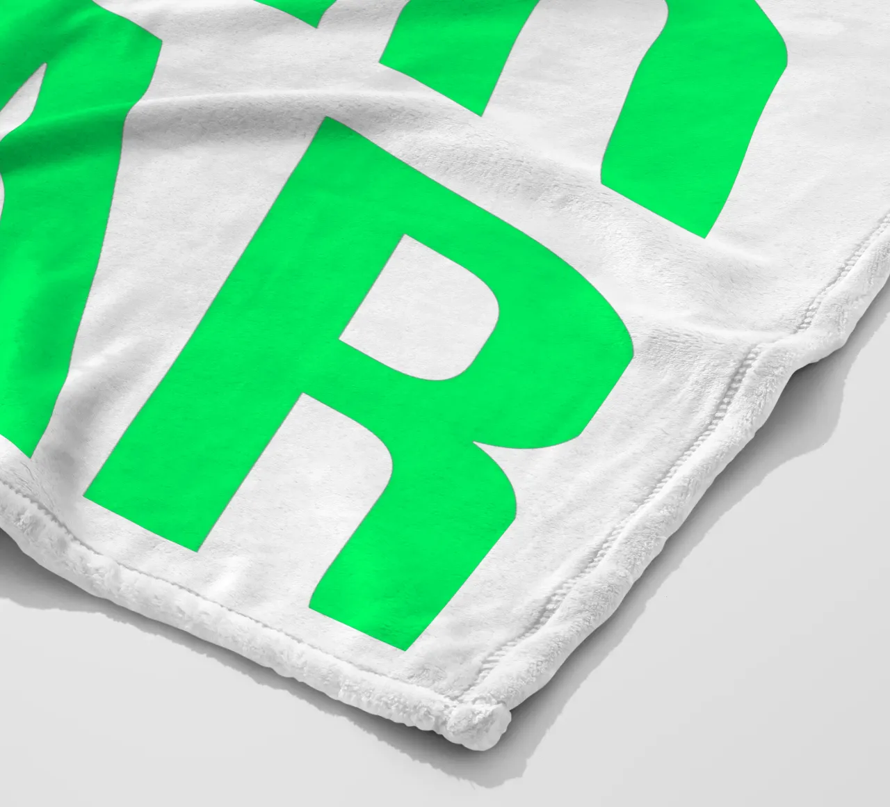 OVER series- bold letters, brave values (5 colors) coperta in pile da FRICKE DESIGN