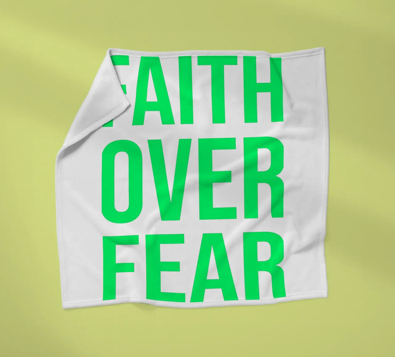 OVER series- bold letters, brave values (5 colors) coperta in pile da FRICKE DESIGN