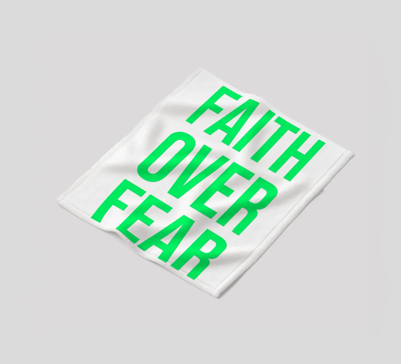 OVER series- bold letters, brave values (5 colors) coperta in pile da FRICKE DESIGN