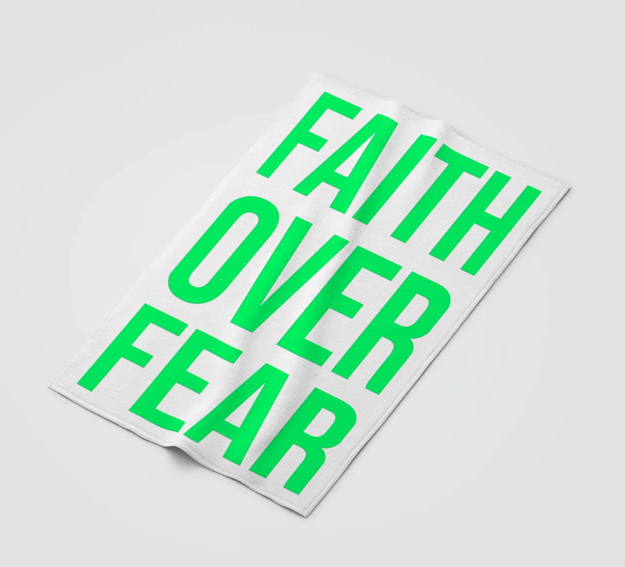 OVER series- bold letters, brave values (5 colors) coperta in pile da FRICKE DESIGN