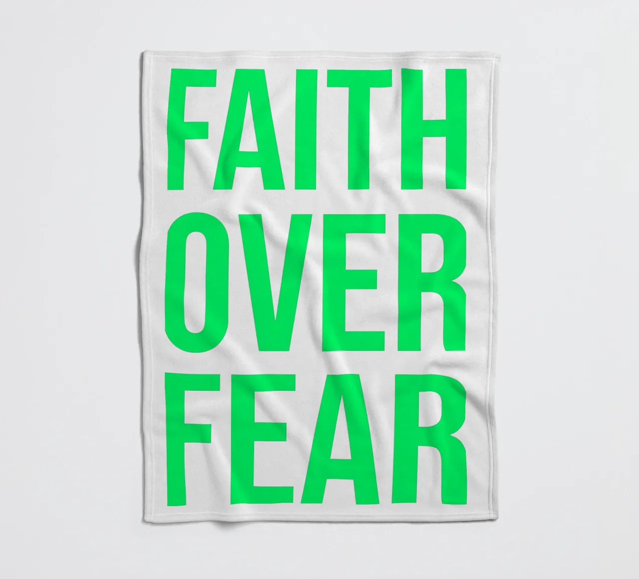 OVER series- bold letters, brave values (5 colors) coperta in pile da FRICKE DESIGN