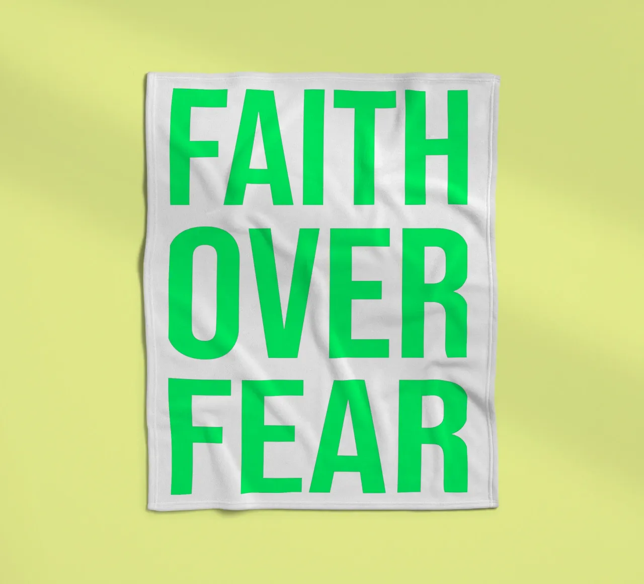 OVER series- bold letters, brave values (5 colors) coperta in pile da FRICKE DESIGN