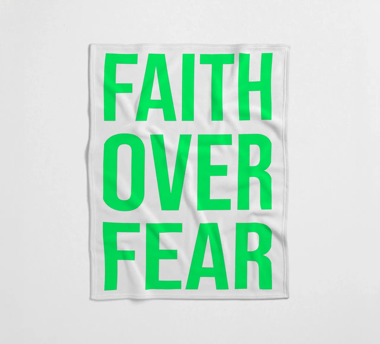 OVER series- bold letters, brave values (5 colors) coperta in pile da FRICKE DESIGN