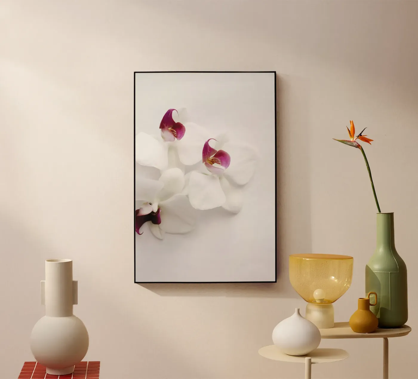 white wild ORCHID plexiglass da Studio Nahili