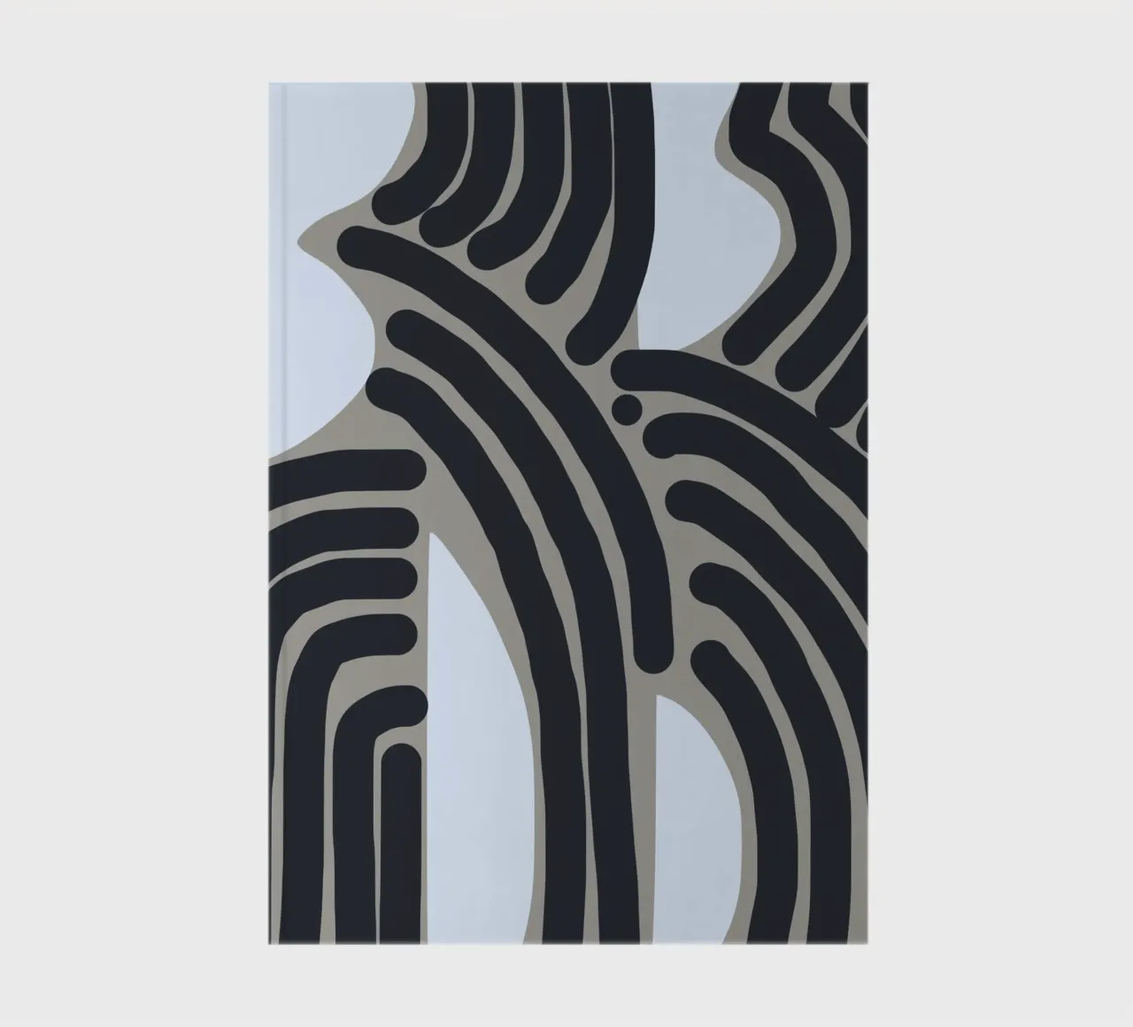Untitled black and white pattern notebook by Little Dean