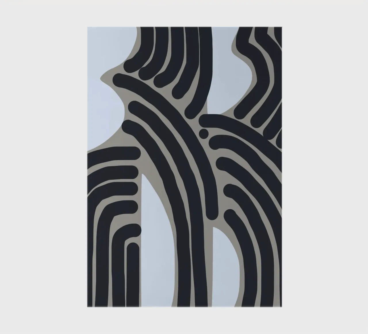 Untitled black and white pattern notebook by Little Dean
