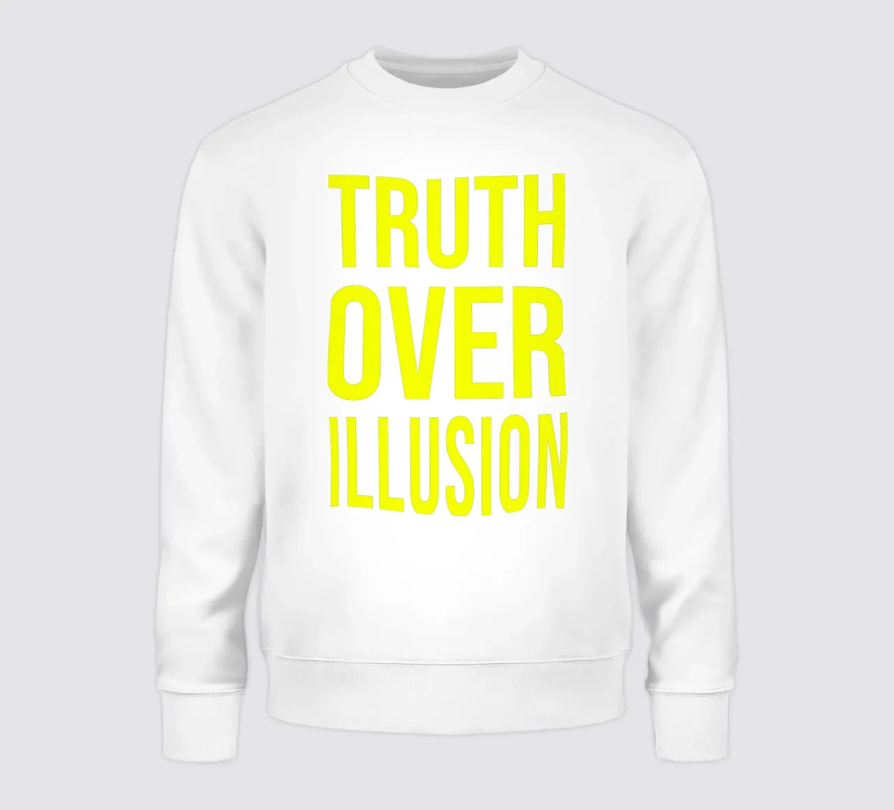 OVER series - bold letters, brave values (5 colors) felpa da FRICKE DESIGN