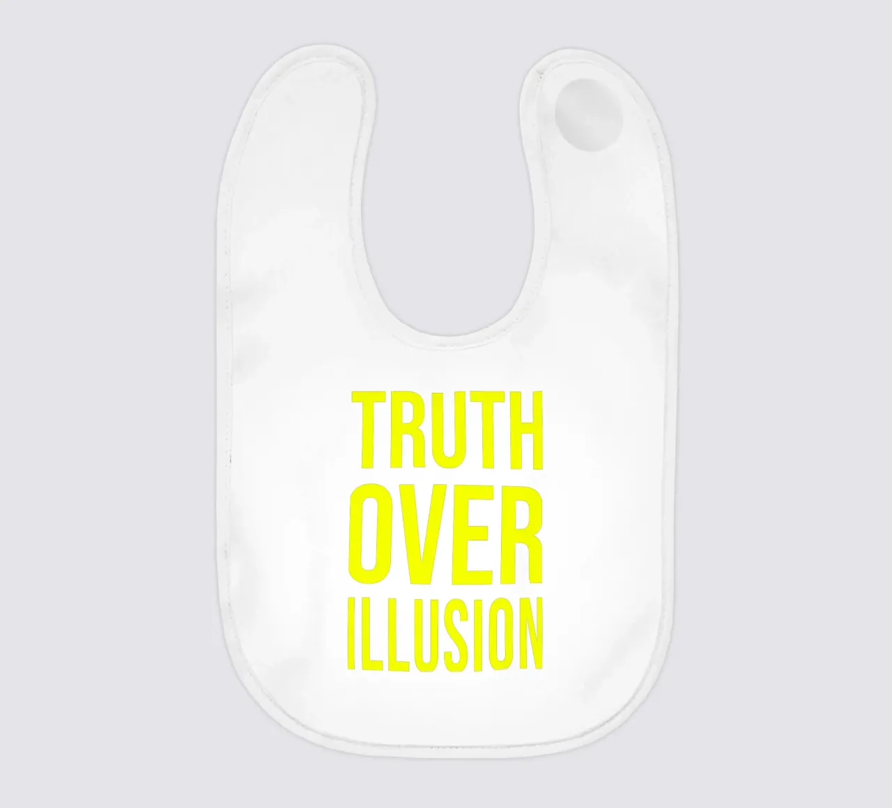 OVER series - bold letters, brave values (5 colors) bavaglino da FRICKE DESIGN
