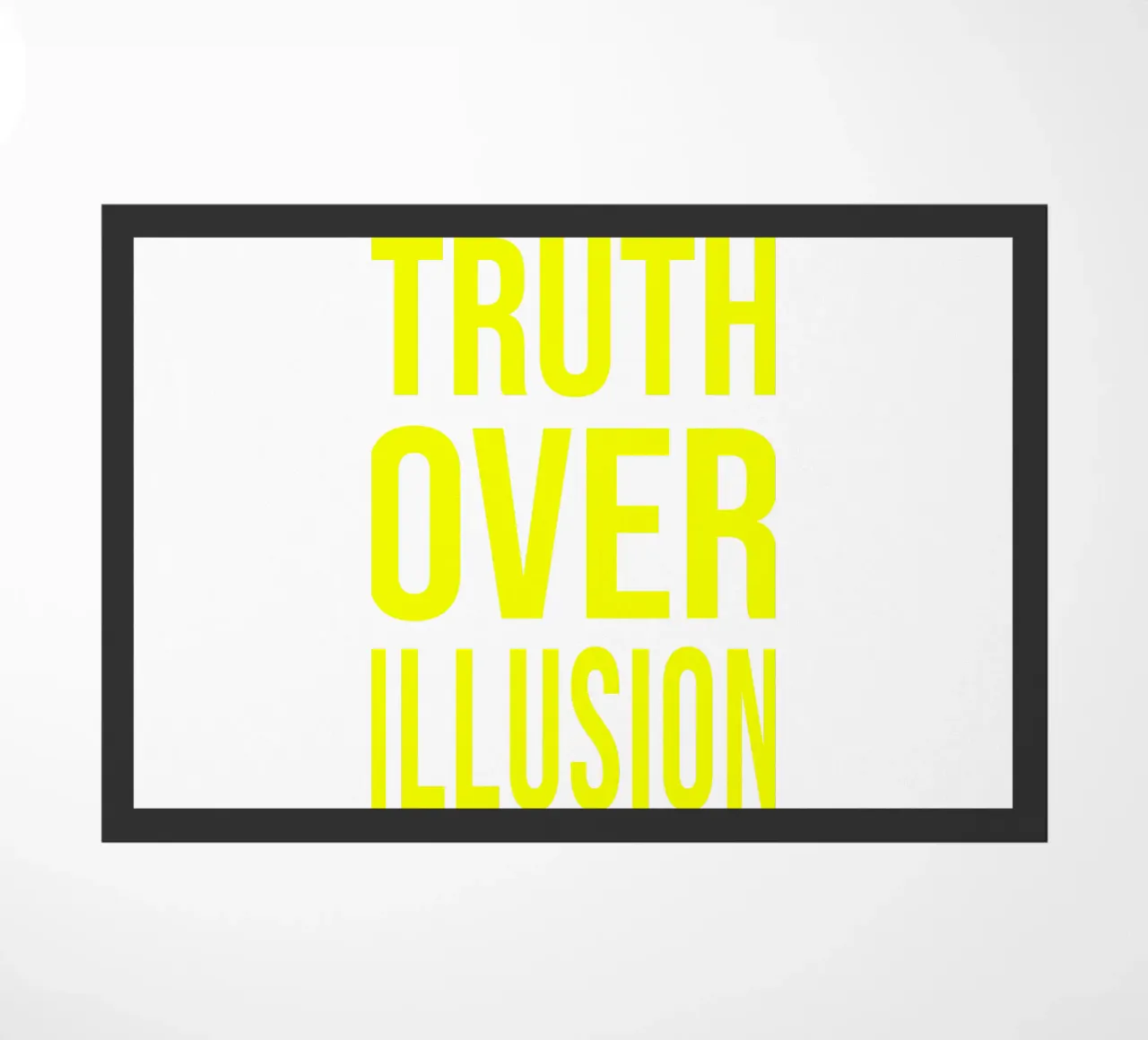 OVER series - bold letters, brave values (5 colors) zerbino da FRICKE DESIGN