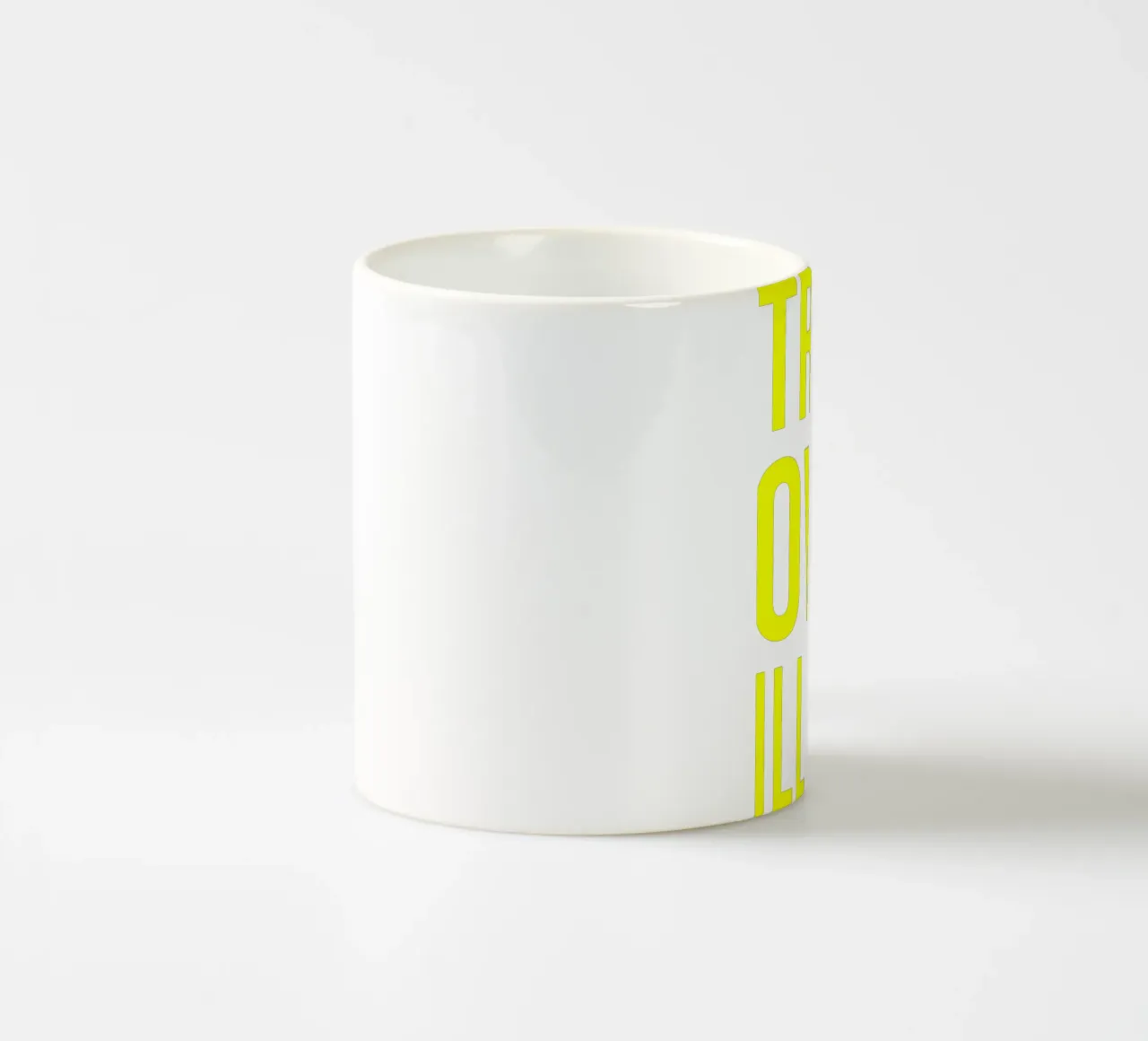 OVER series - bold letters, brave values (5 colors) tazza in ceramica da FRICKE DESIGN