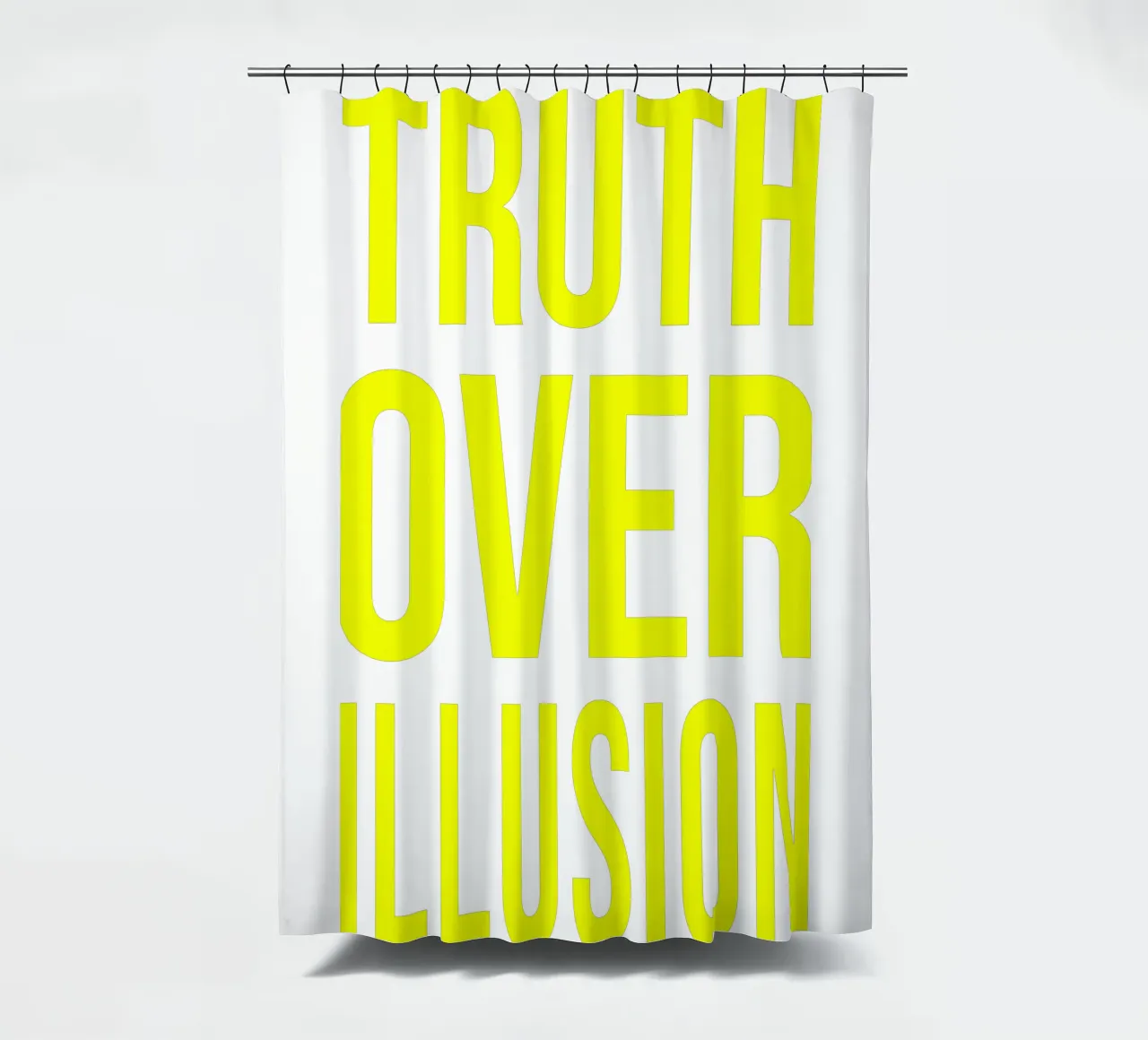 OVER series - bold letters, brave values (5 colors) tenda da doccia da FRICKE DESIGN