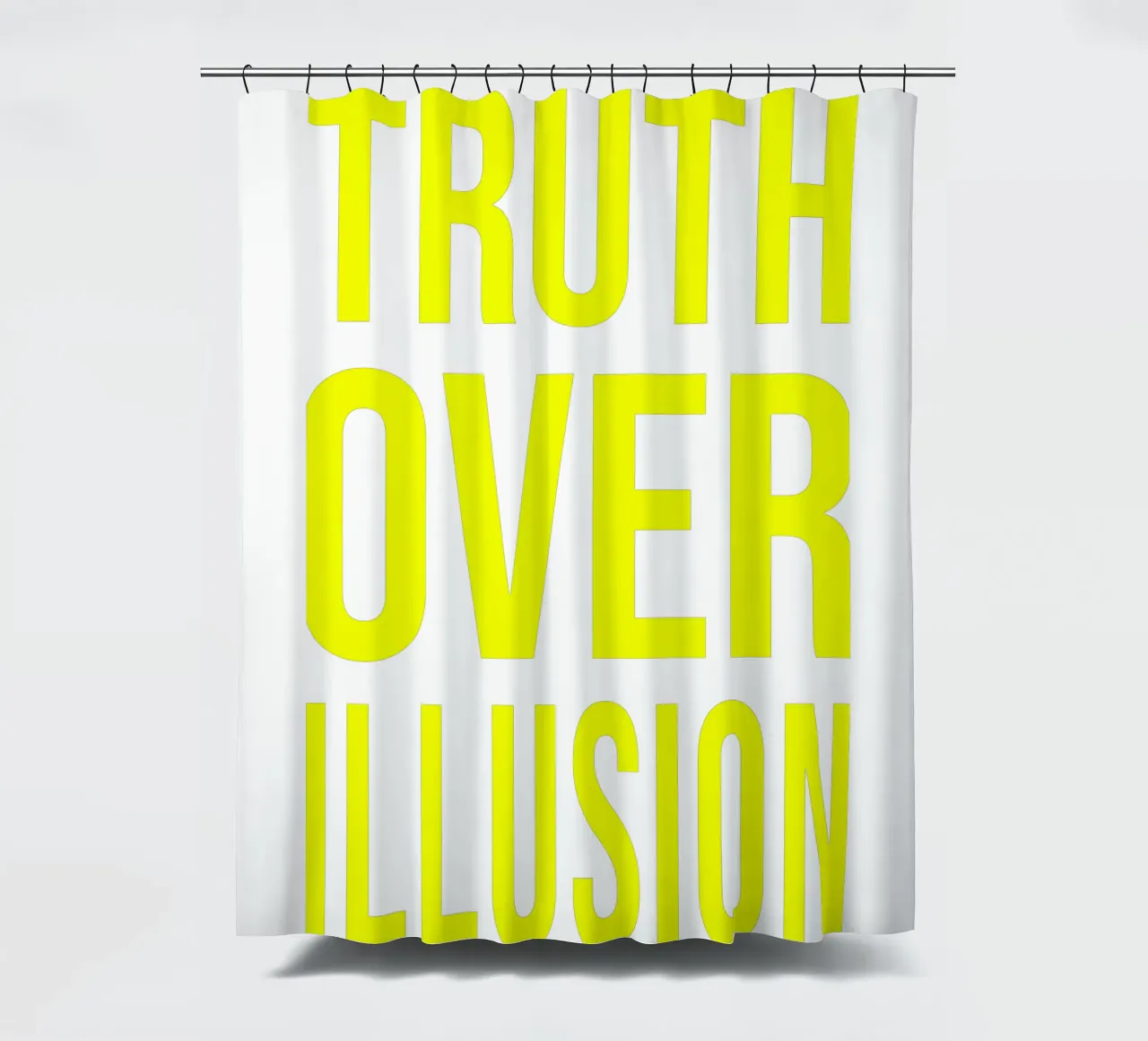 OVER series - bold letters, brave values (5 colors) tenda da doccia da FRICKE DESIGN