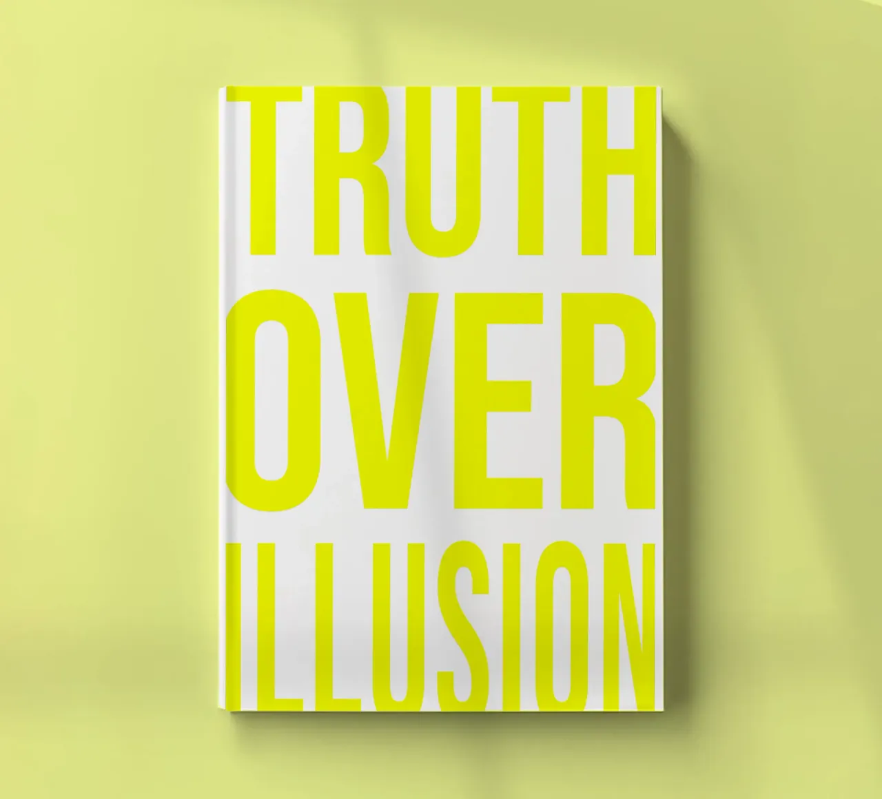 OVER series - bold letters, brave values (5 colors) notebook by FRICKE DESIGN