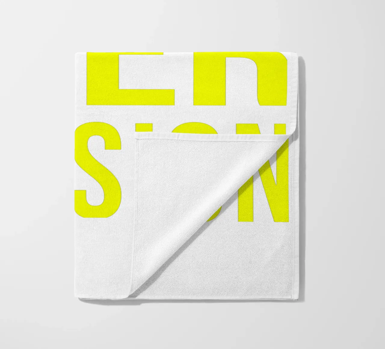 OVER series - bold letters, brave values (5 colors) telo mare da FRICKE DESIGN