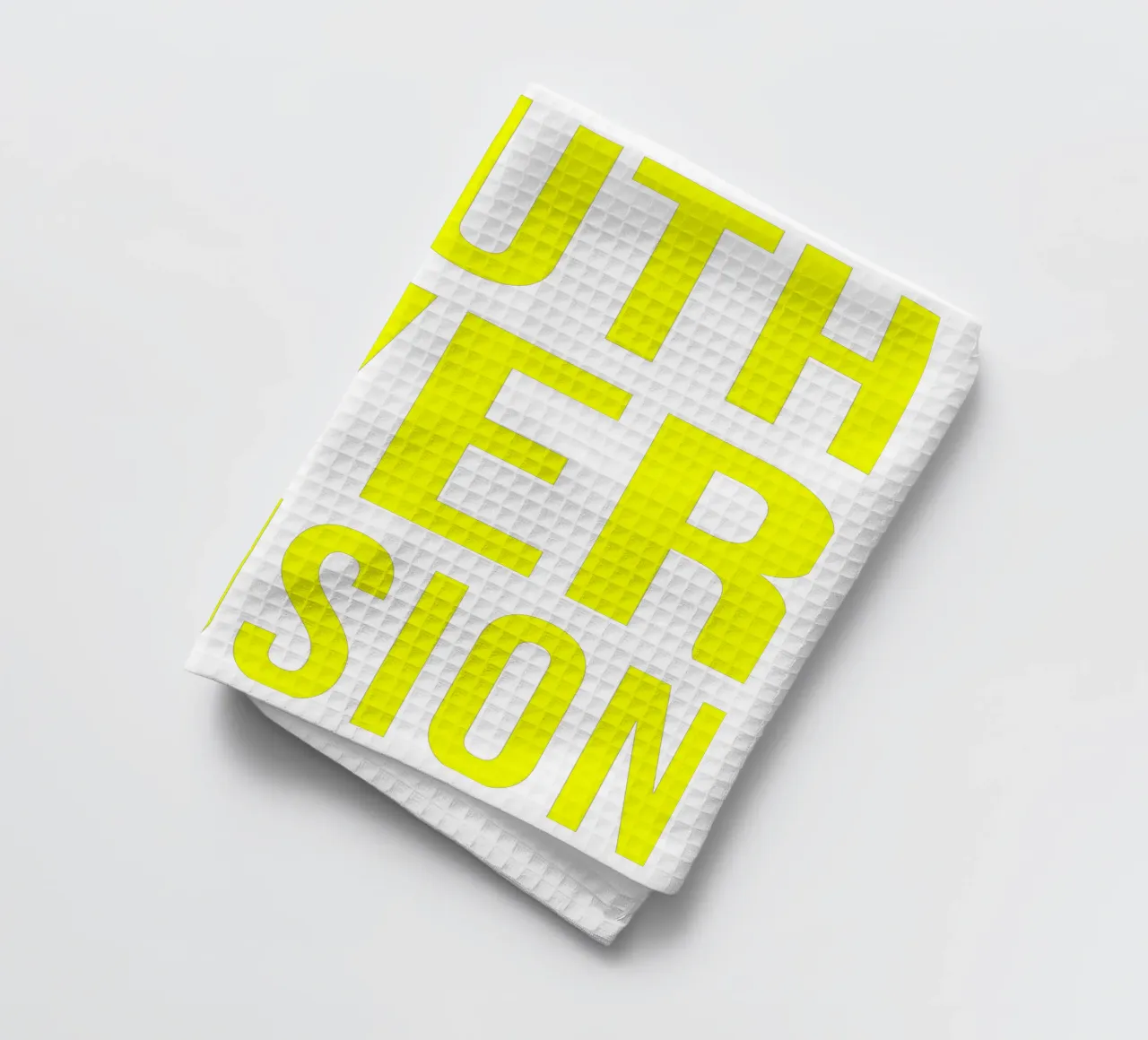 OVER series - bold letters, brave values (5 colors) torchon de FRICKE DESIGN