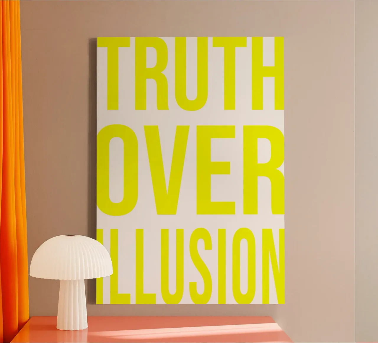OVER series - bold letters, brave values (5 colors) tela da FRICKE DESIGN