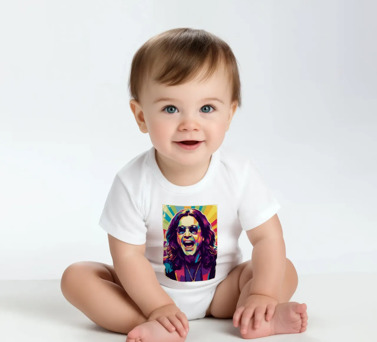 In memoria di Ozzy Osbourne body neonato maniche corte da Hantamrata