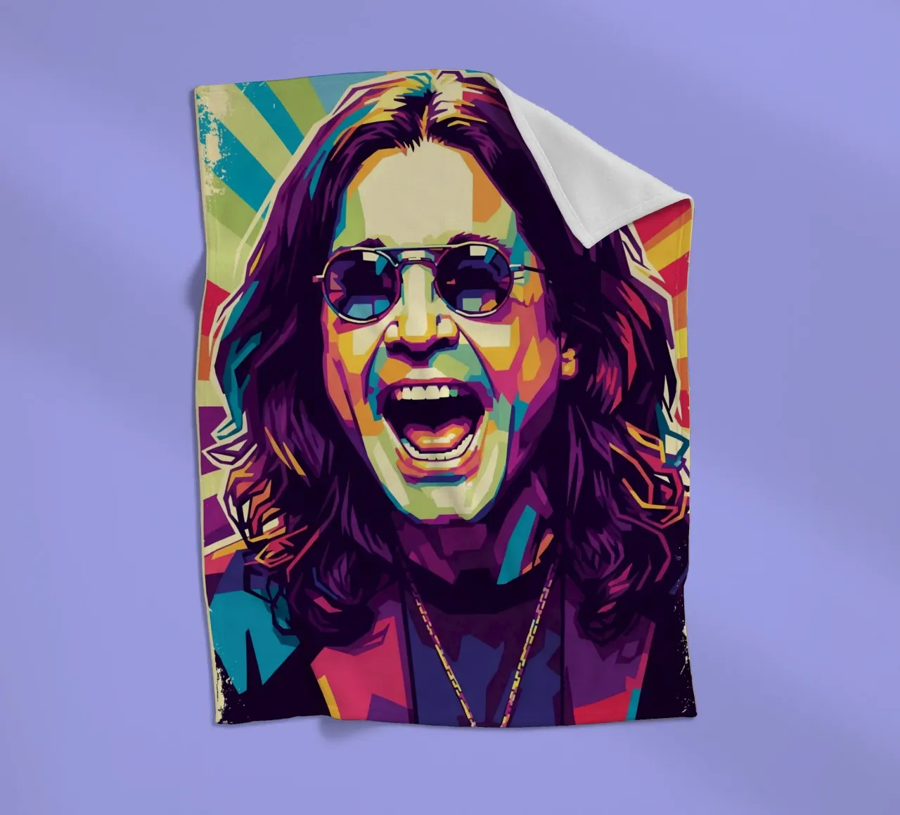 In memoria di Ozzy Osbourne coperta in pile da Hantamrata