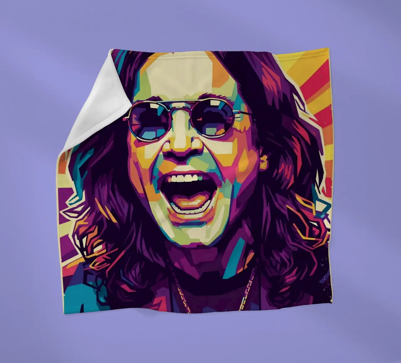 In memoria di Ozzy Osbourne coperta in pile da Hantamrata