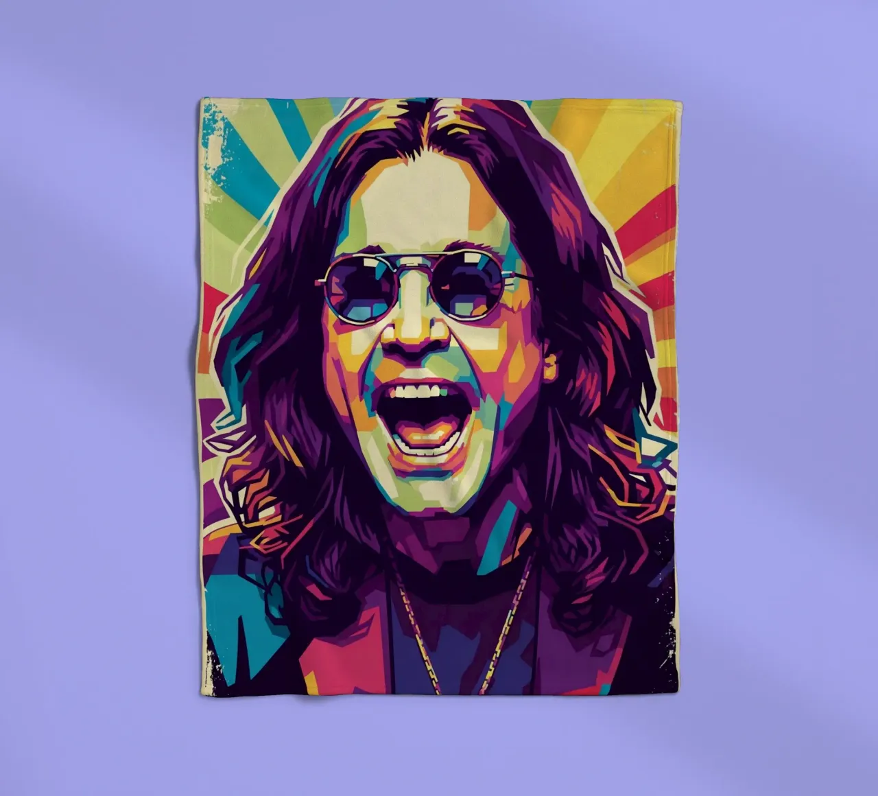 In memoria di Ozzy Osbourne coperta in pile da Hantamrata