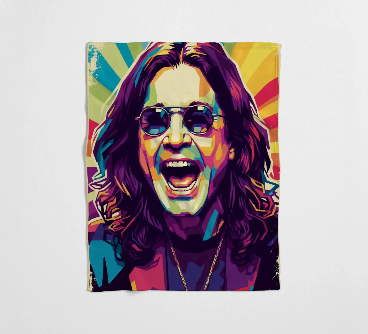 In memoria di Ozzy Osbourne coperta in pile da Hantamrata