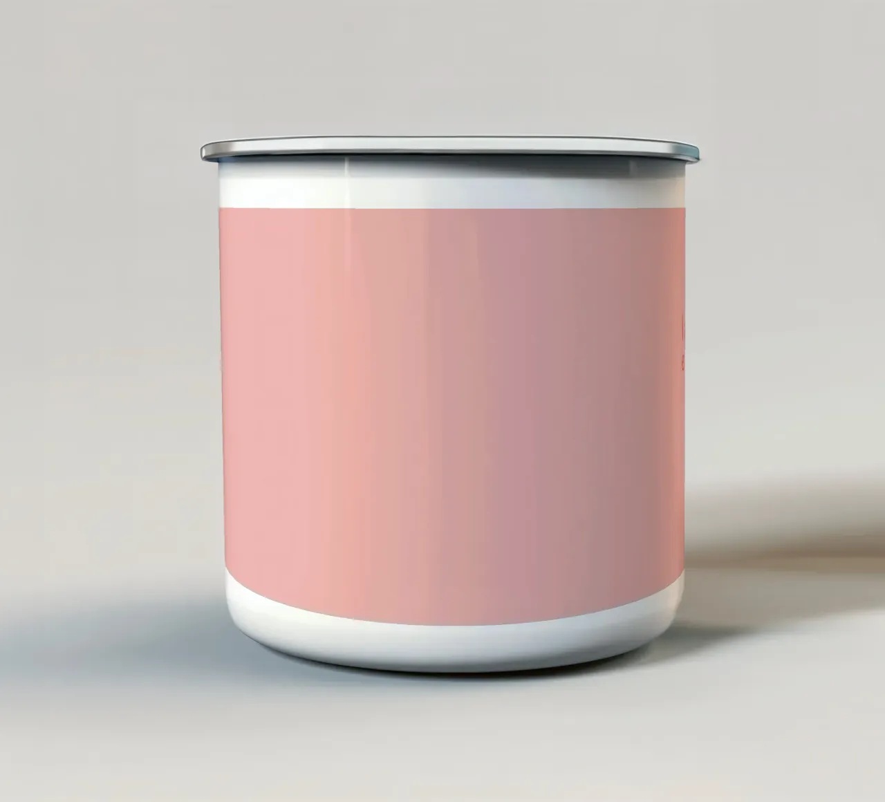 VITA IN ROSA tazza in smalto da PurePeachStudio